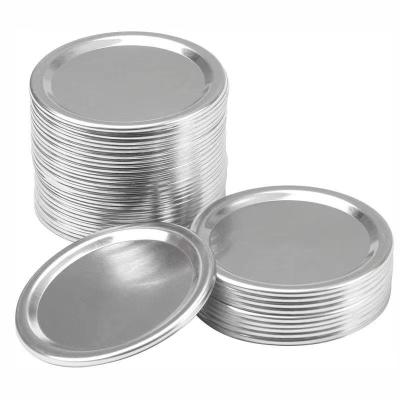 China Non Spill High Quality Factory Regular Mouth 70mm 70/400 86/400 Tinplate Lid For Mason Jars for sale