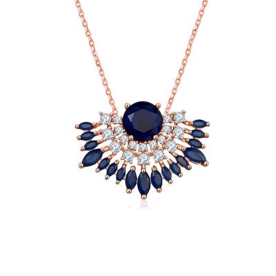 China BOHEMIA Bat Shape Zircon Animal Necklace Rose Gold Plated Pendent Necklace For Women for sale