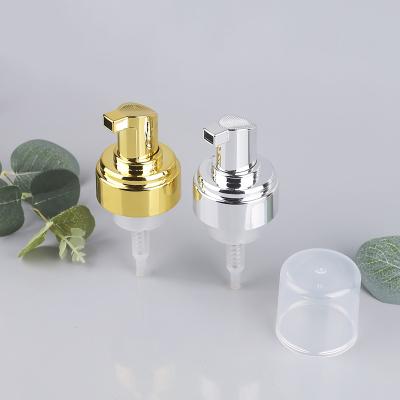 China Non Spill Luxury Cheap Metal 42mm UV Foam Pump Hand Liquid Soap Dispenser Face Care Bottle Cosmetic Sprayer for sale