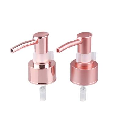 China Non Spill Luxury Cosmetic Dispenser Shampoo Bottle Pump 28/410 Plastic Lotion Pump For Hand Wash Bottle for sale