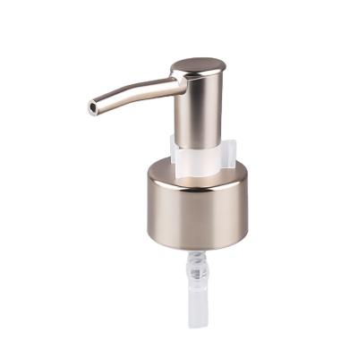 China Non Spill Cosmetic Plastic Pump 28/400 Free Pump Metal Soap Dispenser UV Liquid Pump Dispenser for sale