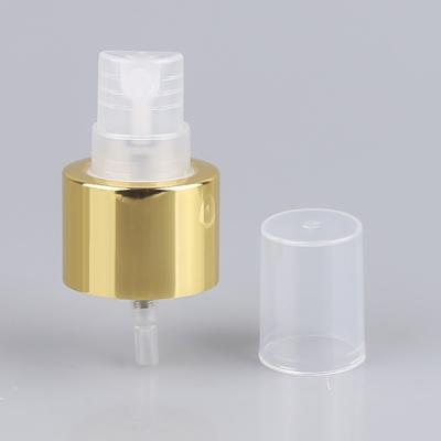 China Non Spill Wholesale Plastic Fine Mist Sprayer Fan Sprayer 24/410 Gold Perfume Pump Aluminum Mist Sprayer for sale