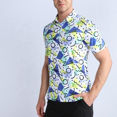 China Free Sample Brand Quality Golf Wear Custom Sublimation Funky Simple Men's Golf T-Shirts Polo Shirts QUICK DRY for sale