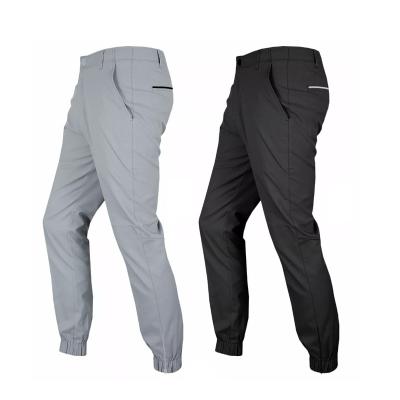 China Anti-Static Quick Dry Mens Moisture Stretch Belt Golf Pants Jogger Style Wicking for sale