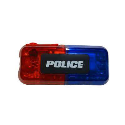 China Rechargeable LED Police Shoulder Red Blue Flashing Warning Light 36*78*26mm for sale