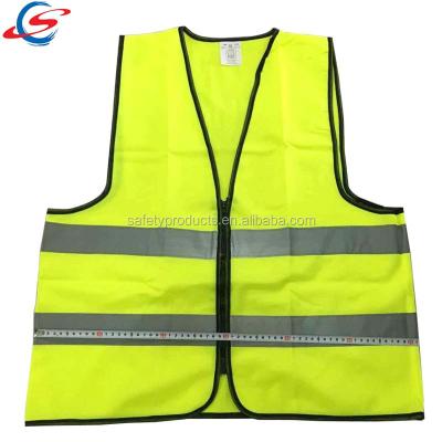 China High Visibility Polyester Yellow Orange Hi Strength Safety Reflective Vest In Stock for sale