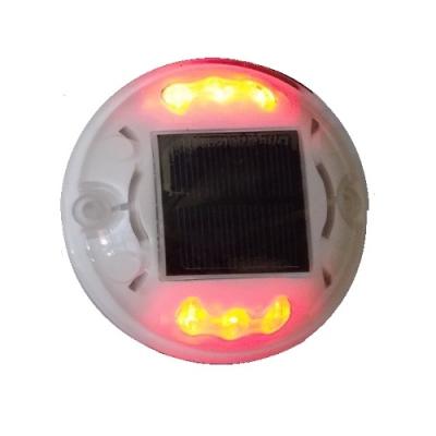 China Plastic Reflective Round Solar Powered Road Studs for sale