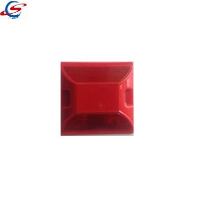 China ABS+PMMA Two Sides Reflective Quartz Mixed Road Reflectors Plastic Cat Eyes for sale