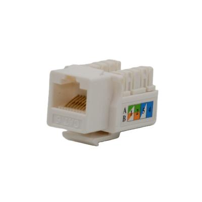 China Modular PC Cat.3 UTP Keystone Jack 90 Degree RJ45 8P4C Voice Telephone for sale