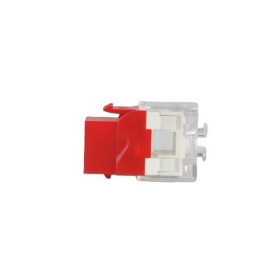 China Trapezoidal PC jack rj45 female to unshielded toolless module Cat6 female integrated coupler for sale