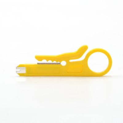 China Wiring Yellow 110 Wire Stripping Easy Punch Plastic Knife For Ethernet Networking for sale