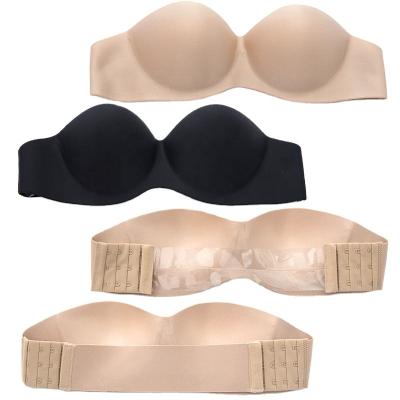 China New Arrival Silicone One Piece Seamless Wide Color QUICK DRY Backless Strapless Bra for sale