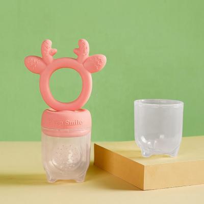 China Eco-freindly Food Grade Silicone Nibbler Pacifier Baby Fresh Fruit Baby Feeder BPA Free Conductor Silicon Baby Food Feeder for sale