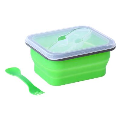 China High Temperature Collapsible Bento Box With BPA Free Microwavable Eco Friendly Reusable Kids Silicone Food Storage Bowl Resistant Tableware for sale