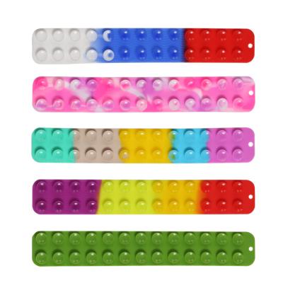 China Eco-friendly Material Factory Wholesale Customized Silicone Funny Colorful Bungee Stretching Wiggle Person Pull It Sucker Toy for sale