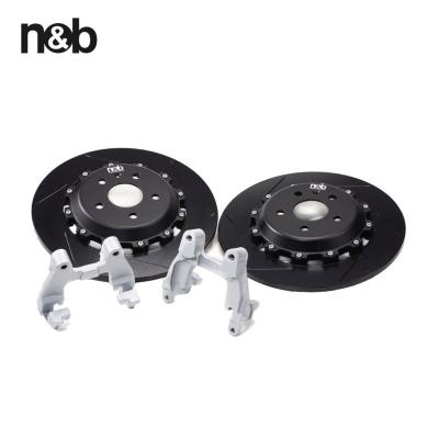 China The EPB cast iron b&w high performance disc rear rotor vented retrofit kit for European car 330MM Japanese car 350MM 372MM for sale