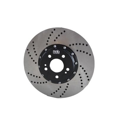 China Cast B&W High Performance Customized 2 Piece Front Rear 380mm Brake Disc Rotors for sale