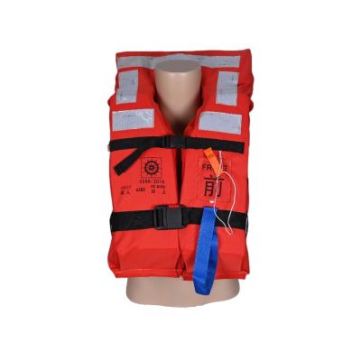 China Oxford Cloth SOLAS 150N Universal Adult Life Jacket Foam LifeVest With Reflective Tape for sale