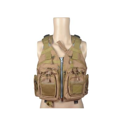 China Chinese Factory Polyester Oxford Multi Pocket Fishing Lifevest Vest For Camping / Hunting for sale