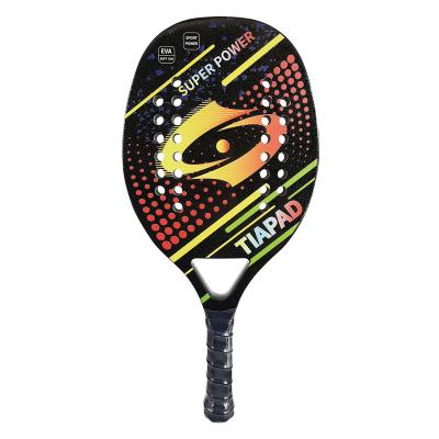 China Customized Design 2023 Carbon Fiber New Your Own Paddle Rackets 3K/12K/18K Carbon Fiber Teardrop Shape Professional Padel Racquet for sale