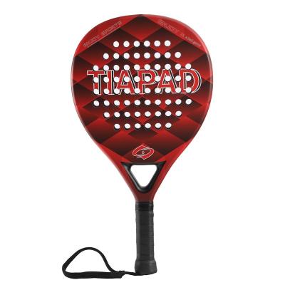 China Custom carbon fiber logo carbon paddle / high quality padel tennis racket for sale