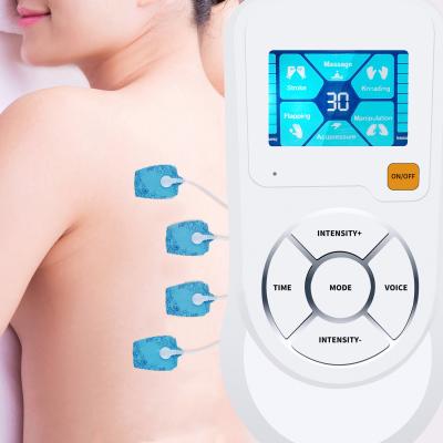 China Body Self Care Rechargeable Therapy Dix Electric Muscle Stimulator Slimming Switch EMS Mini Massage With Voice Prompt for sale