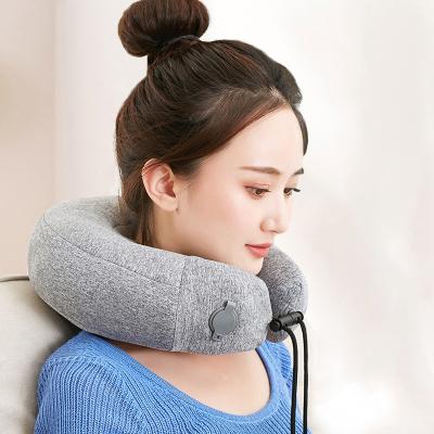 China 2021 New Technology Neck Shiatsu Neckpro Heating Inflatable Travel U Shape Neck Massage Pillow Fuan Meiyang High Quality Gifts for sale