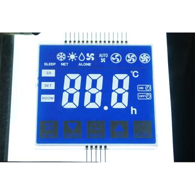 China 7 Segment HTN Negative Display LCD Screen With Touch Control And LED Backlight Customized for sale