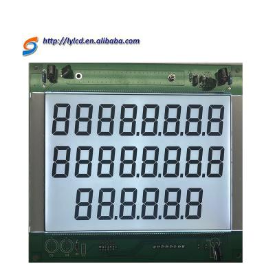 China Custom Segment Fuel Dispenser 50-Pin Transflective LCD Display Customize Dimension for sale