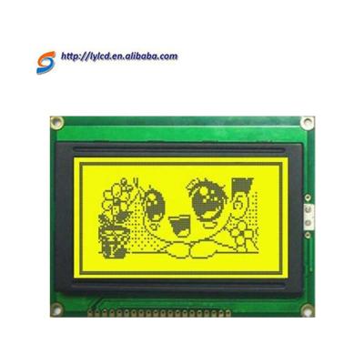 China Application Industry Standard 12864 Dot Matrix LCD Yellowish Green Module for sale