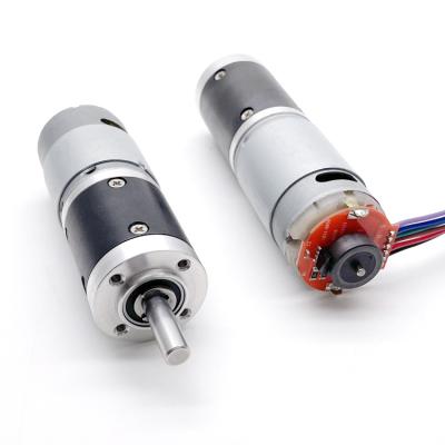 China 28mm totally enclosed 385 395 12v 24v dc planetary gear motor with encoder for small electric vehicles for sale