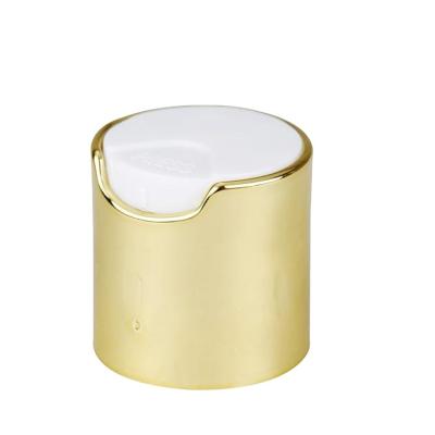 China Non Spill Mounted Gold Candle Lid 24mm Gold Lids 20/410 Press Cap 28/410 Capsule for sale