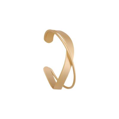 China New Fashion Simple Design Alloy Gold Plated Women s Adjustable Slitting Bracelets Bangles Party Fashion Jewelry for sale