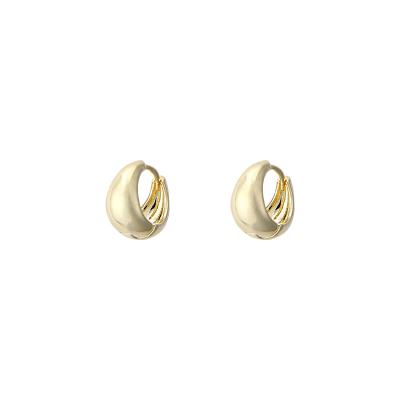 China TRENDY fashion 18k gold high end circle earrings 2022 new trend ladies gold plated earrings fashion accessories for sale