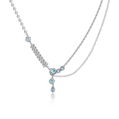 China Fashion Simple Design Stainless Steel Necklace Zircon Necklace Women s Pendant Gift for sale