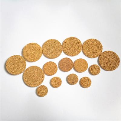 China Thermal Resistance Tiantai Factory Supply Porous Sintered Bronze Disc Filter for sale