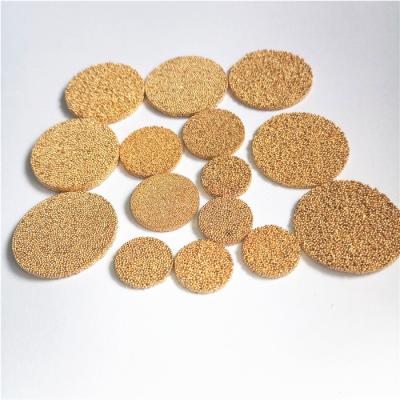 China Heat Resistance Bronze Sintered Filter 20 Micron Filter Disc Bronze Metal Porosity for sale