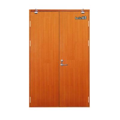 China Fire Protection 30 Wood Fire Resistant Swing Door 60 90 Min Double Rated Wood Fire Door Leaf for sale