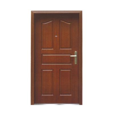 China Wholesale Hot Selling Waterproof External Title Modern Wood Aluminum Double Leaf Door for sale