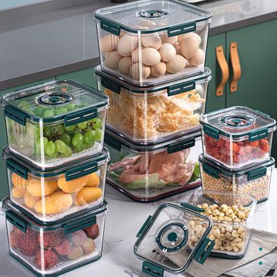 China Freshness Preservation Hot Selling Plastic Amazon Kitchen Fridge Food Storage Containers for sale