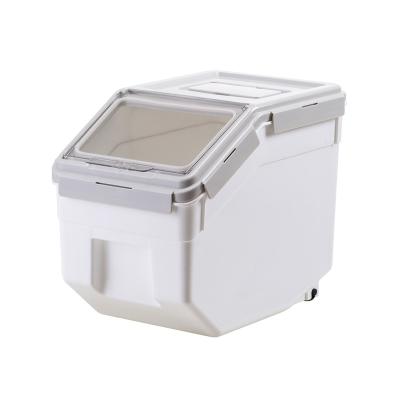 China Portable Airtight Plastic Freshness Preservation Household Kitchen Rice Storage Box for sale