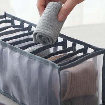 China Wholesale Cheap Viable Foldable Clothing Storage Box Underwear Socks Storage Organizer for sale