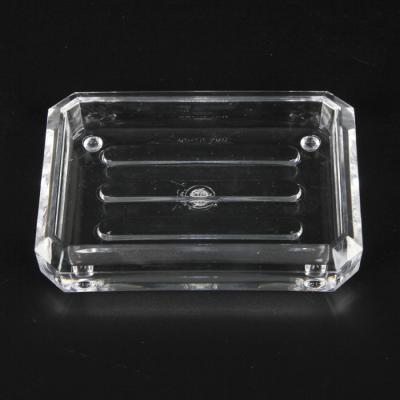 China 2020 Wholesale Hotel Accessory Home Bathroom Durable Stylish Rectangular Acrylic Plastic Soap Dish / Soap Dish for sale