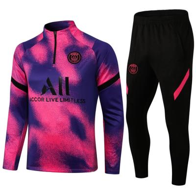 China Polyester/polypropylene fiber factory hot sale Paris Saint Germain psg tracksuit football for men soccer uniforms soccer jackets tracksuits best for sale