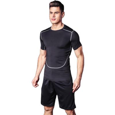 China Breathable Cheap Factory Directly For Sale Stretch Gym Wear Men Running Fitness Clothing 5 Piece Set for sale