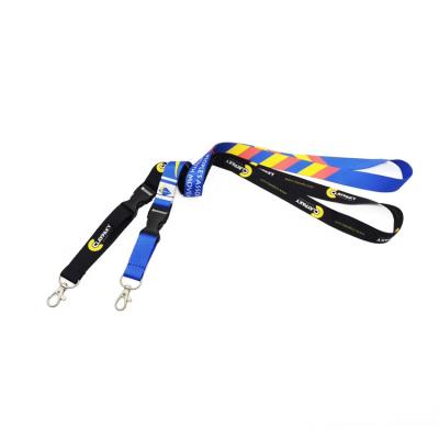 China Professional ID Card Badge Holder Hot Selling Lower Prices Heat Transfer Printing Polyester Lanyard Neck Strap for sale