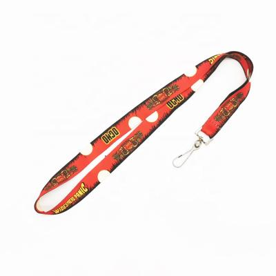 China Cheap High Quality Custom Made ID Card Badge Holder Factory Price Heat Transfer Polyester Lanyard Neck Strap for sale