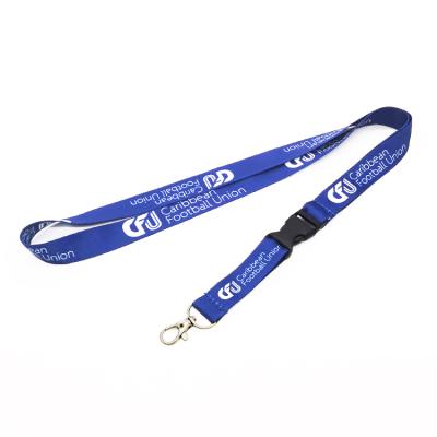 China Custom Color Print ID Card Badge Holder Polyester Lanyards Neck Ties Dye Sublimated Lanyard for sale