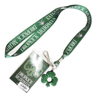 China Custom ID Card Badge Holder Lanyards No Minimum Order Neck Card Holder Lanyard With Rubber Hanger And PVC Name Badges for sale