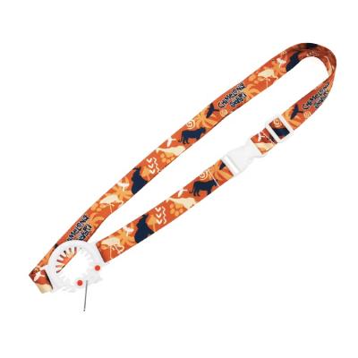 China School Factory Hot Selling Sublimation Polyester Bottle Holder Neck And Shoulder Lanyard For Water Bottle And Drinks Custom Made for sale